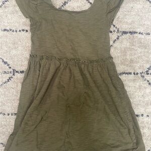 Cat & Jack Olive Green Casual Kids Dress